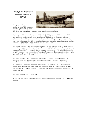 A preview of a PDF biography for Buchanan, Ian Archibald